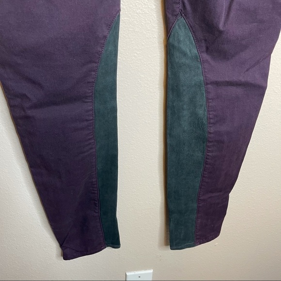 Rag & Bone Lambskin Leather Panel Skinny Jean Size 30 - Picture 5 of 9